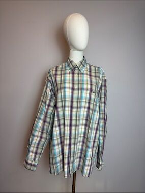 Vintage Lacoste Plaid Button Down Shirt - Size FR 41 (US M/L)